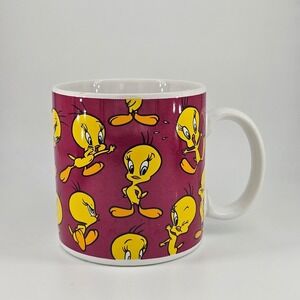 Vintage Tweety Bird Mug 1994 Warner Brothers All Over Print‎